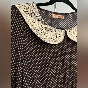 D Closet - crocheted collar retro summer frock